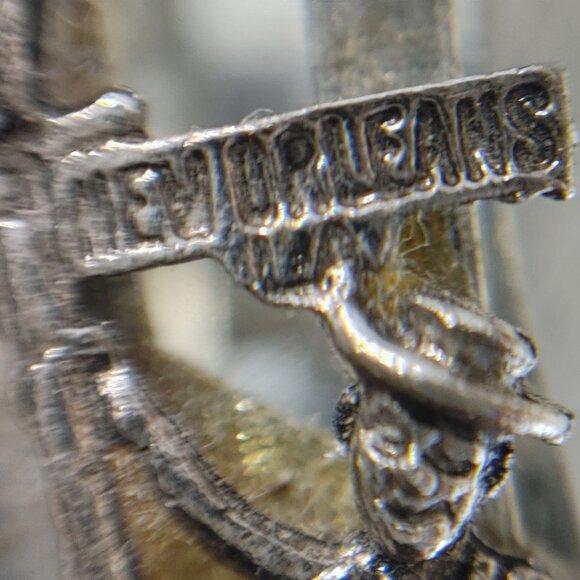 Money Clip New Orleans Souvenir Vintage Dollar Sign Cowboy Design Silver Tone - Picture 3 of 10